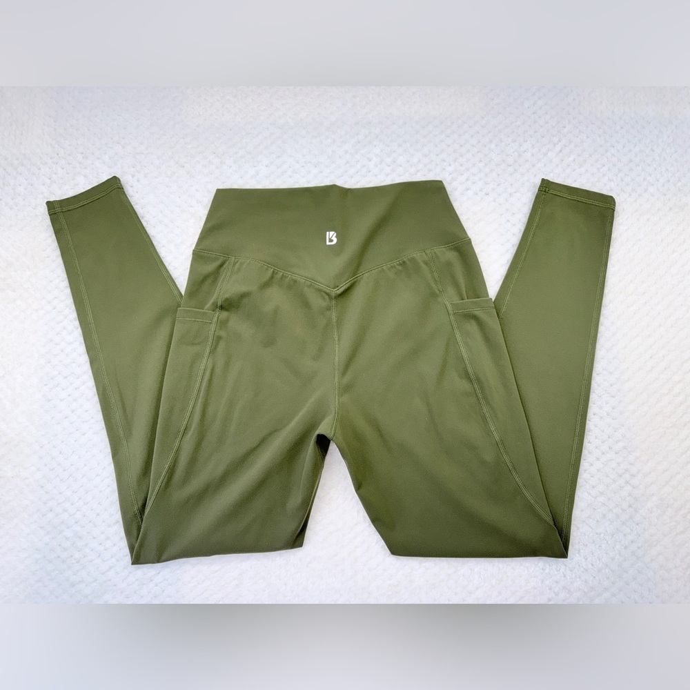 BuffBunny Olive Green High-Waist Leggings